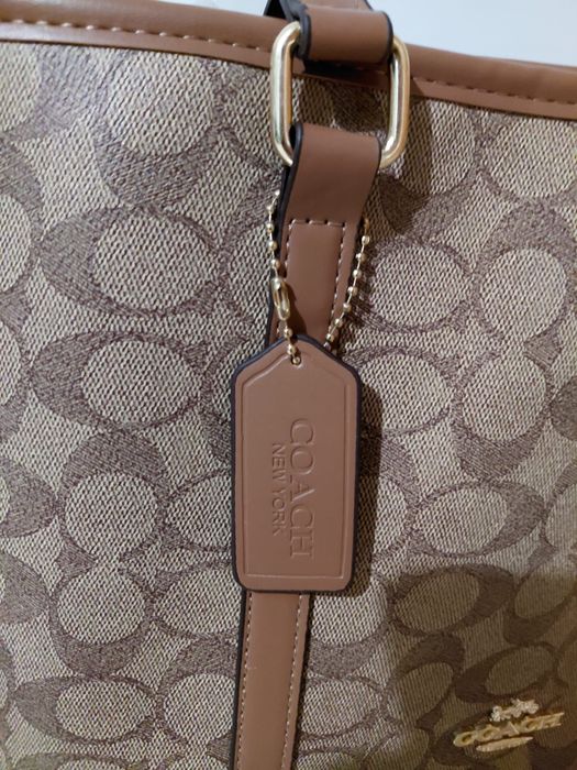 Mala coach bege/castanho