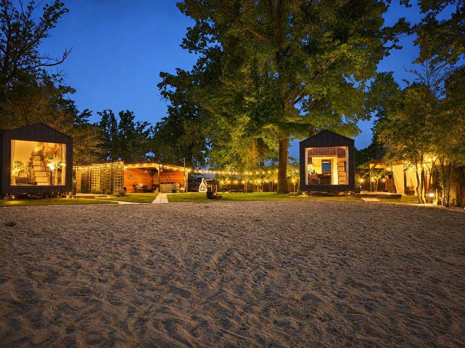 Domek nad jeziorem Spalona | Prywatna plaża, jacuzzi, pomost, kajak
