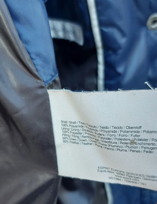 kurtka puchowa esprit s 36 zimowa ciepła