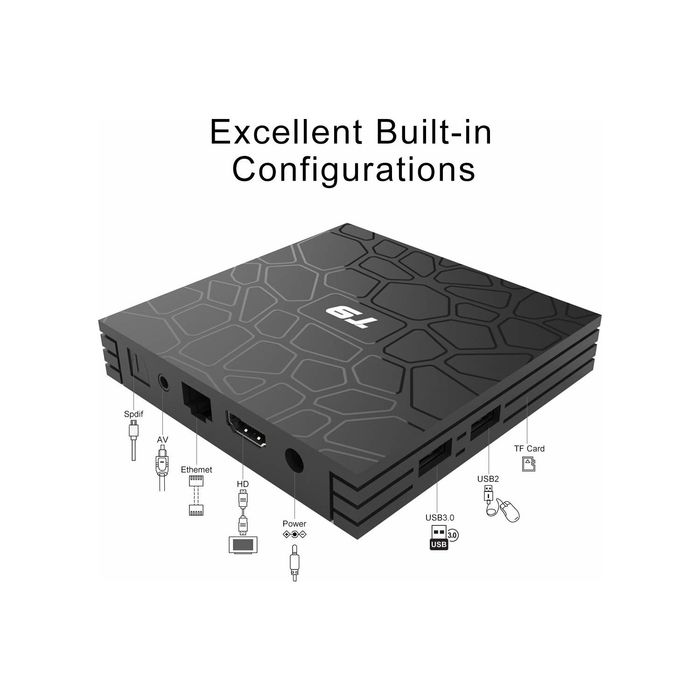 TV box android 134GB/32 GB,nova com comando wireless