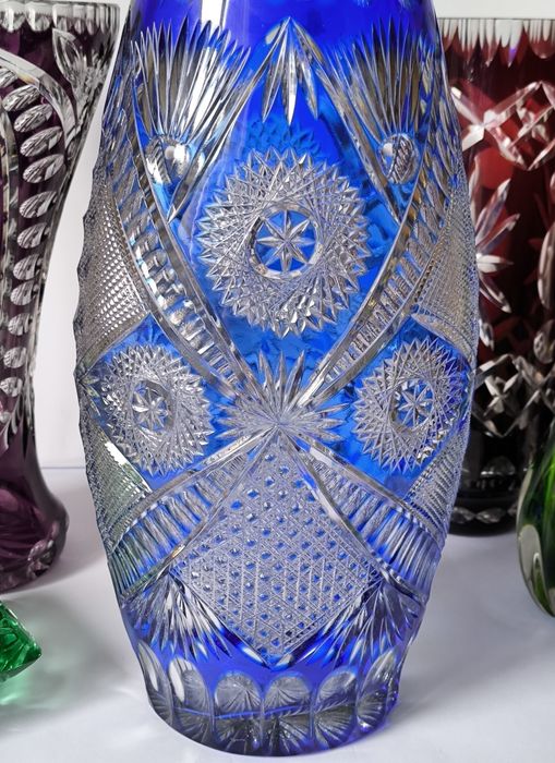 Wazon piękny stary kryształ 36 cm