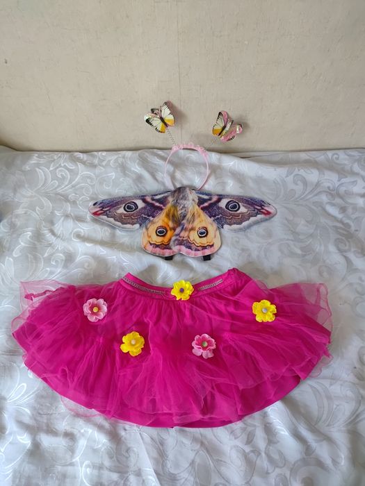 Strój przebranie śliczny motyl motylek 3 części rozmiar 110