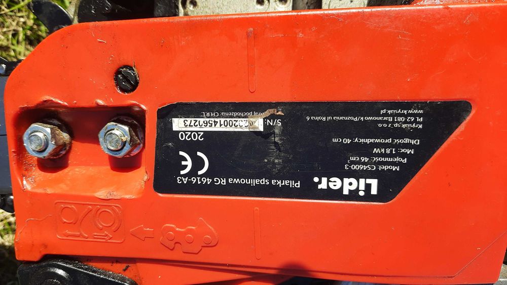 Łańcuchowa Piła spalinowa Lider RG 4616'A3 Pilarka