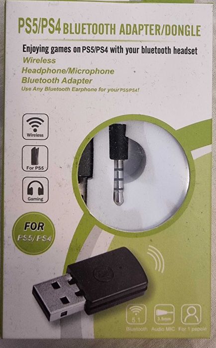 ADAPTER Bluetooth audio USB do PS4 PS5 odbiornik
