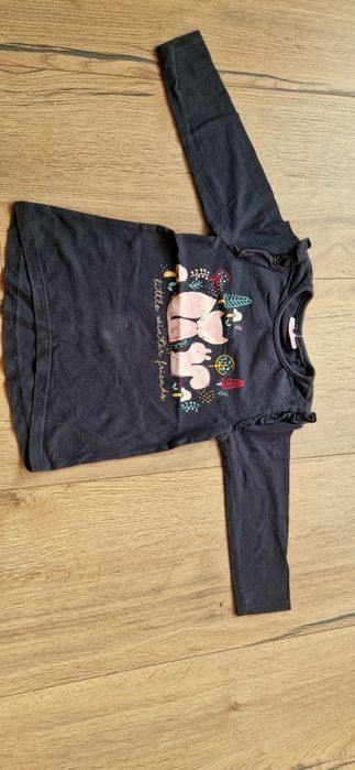 Sweter + 3 bluzki 4-pak jesienny r.98