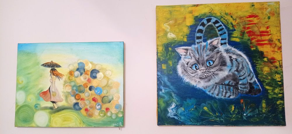 Картина винтаж СССР Канада Япония Европа  Нифертити,