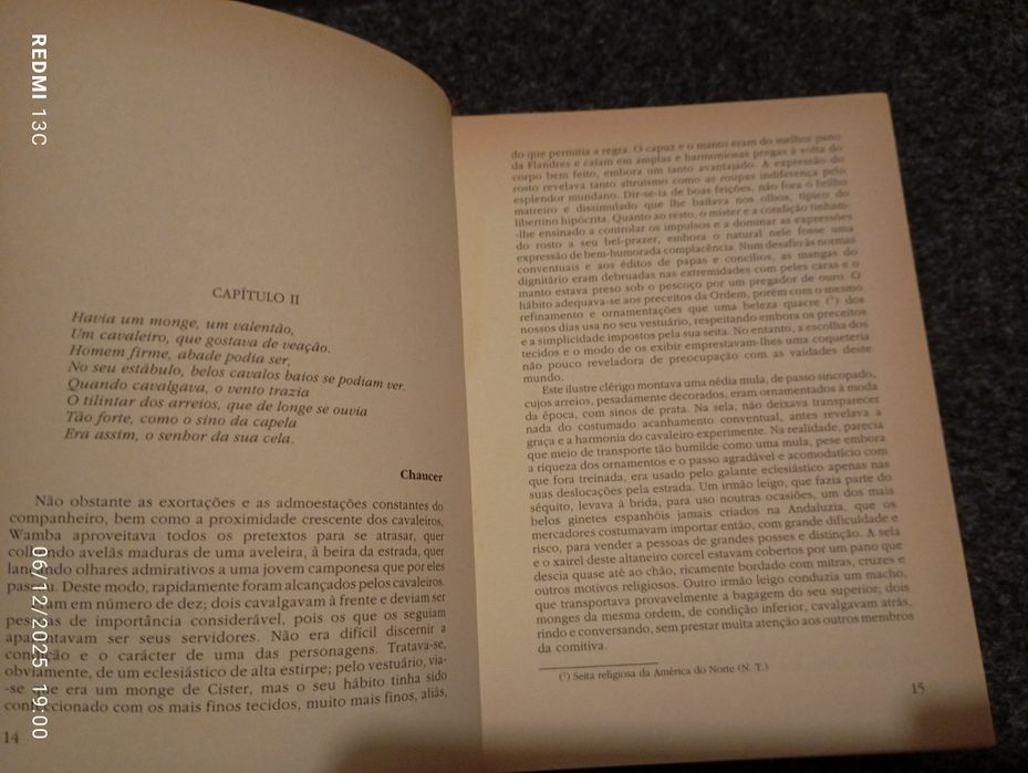 Livro antigo 'Ivanhoe"