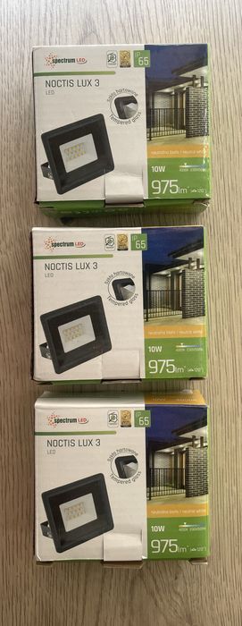 3 Naświetlacze LED Spectrum Noctis Lux 3, 10 W