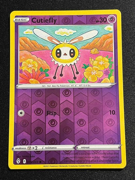 Carta Pokémon Cutiefly 78/203 Evolving Skies
