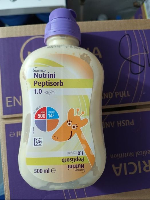 Mleko Nutrini Peotisorb 1.0 kcal /ml NUTRICIA 
Przed planowanym zakupem proszę o wiadomość w sprawie ilości i ceny.
Długi termin ważności.
Polecam