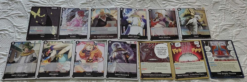 73 cartas one piece tcg op13