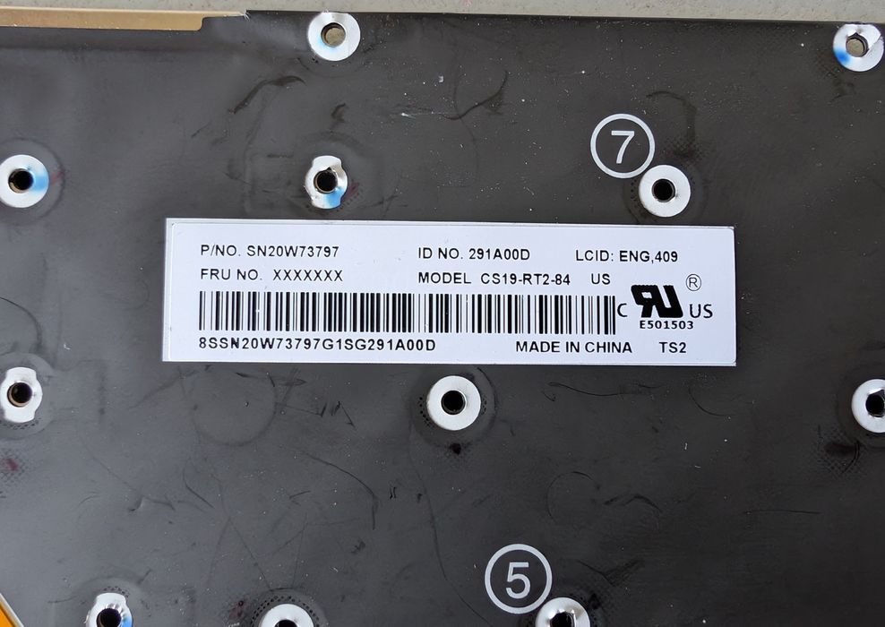 Клавіатура Lenovo Thinkpad X1 yoga gen5