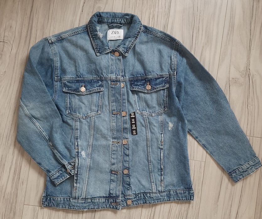 Katana,kurtka jeans, dłuższa, Zara,nowa, 146-152