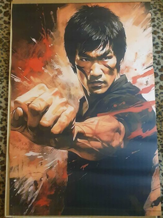 Plakat Bruce Lee 40x60 Dekoracja idealny na prezent