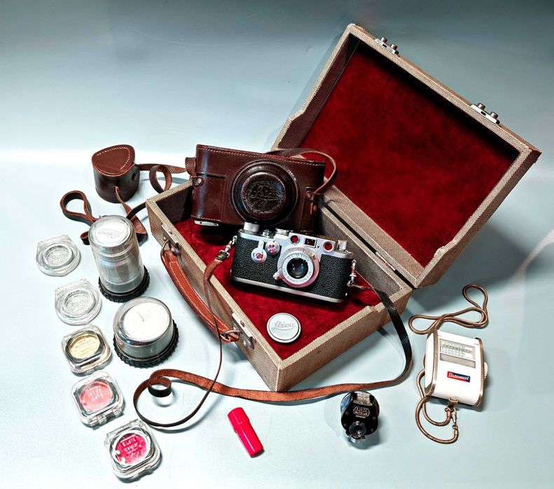 Aparat LEICA IIIC ( Leitz ) + Leica 50mm + 90mm Rzadki UNIKAT Zobacz !