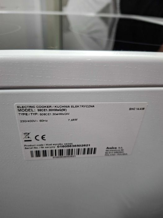 Kuchenka elektryczna Amica