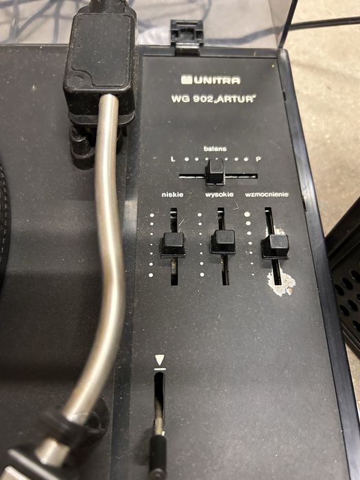 Adapter Gramofon Unitra Artur stereo model WG902 wraz z kolumnami