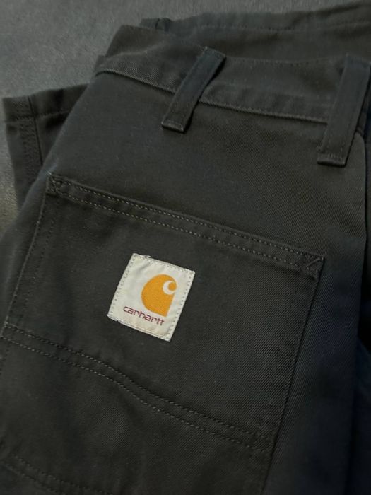 Carhartt чорні штани, джинси прямі