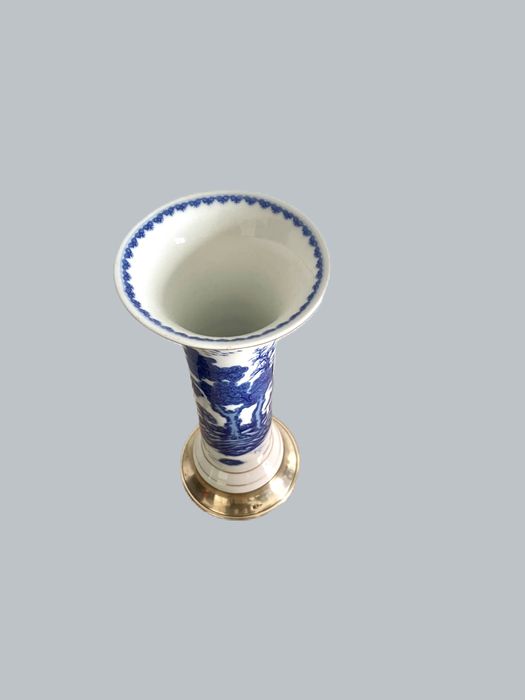 Jarra média porcelana e prata 925 companhia das indias cantão