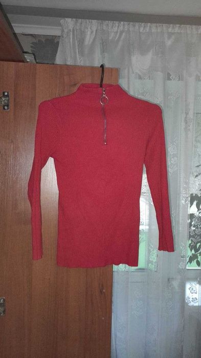 Кофта, водолазка червоного кольору розмір S/M