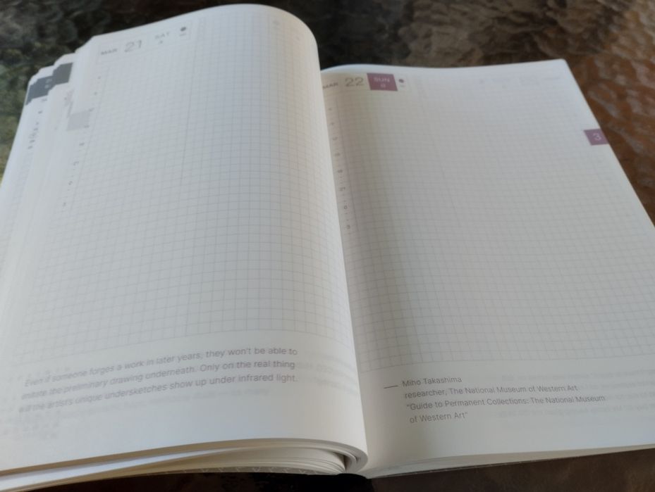 Hobonichi Techo 2026 Cousin  Book format A5, wersja angielska, codzienna