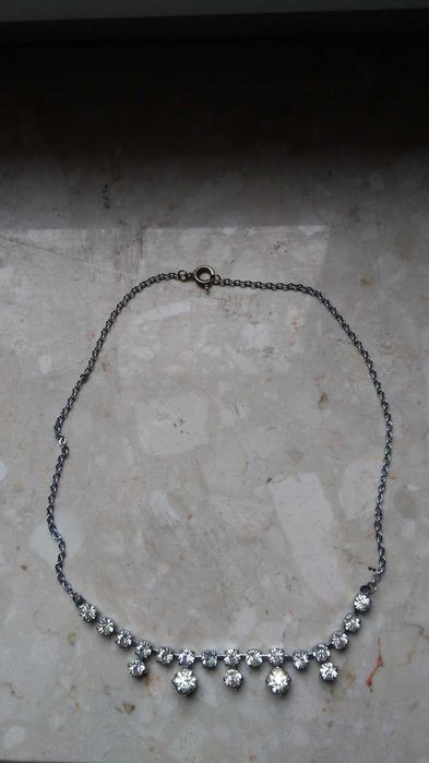 naszyjnik z kryształkami vintage retro, Jablonex?