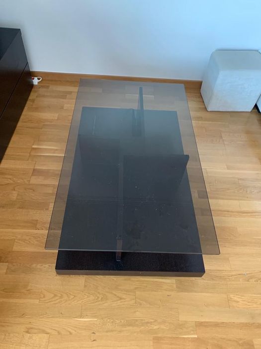 mesa de centro wengue, madeira maciça