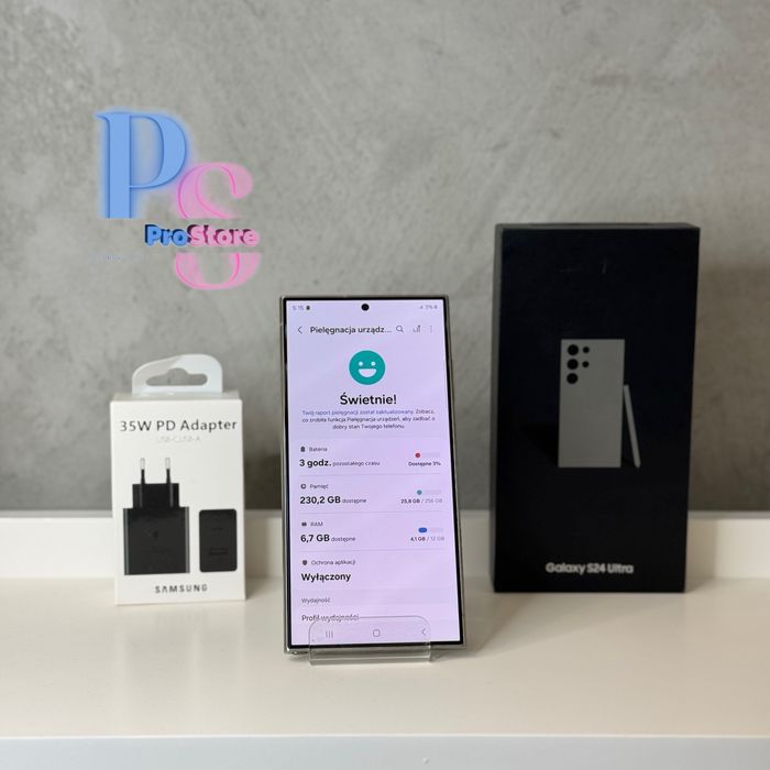 Samsung Galaxy S24 Ultra 256GB Titanium Gray | Stan bdb | Gwarancja