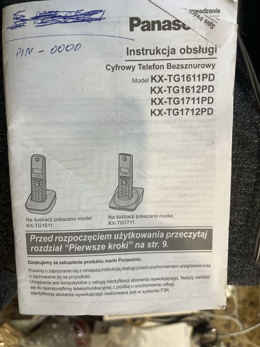 Telefon panasonic kc- tg1611 pd