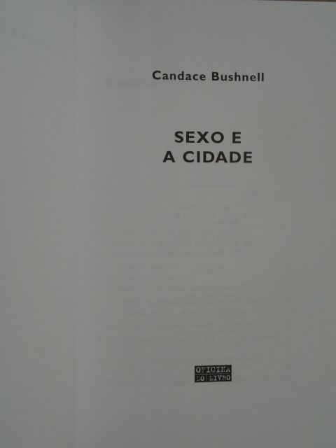 Sexo e a Cidade de Candace Bushnell