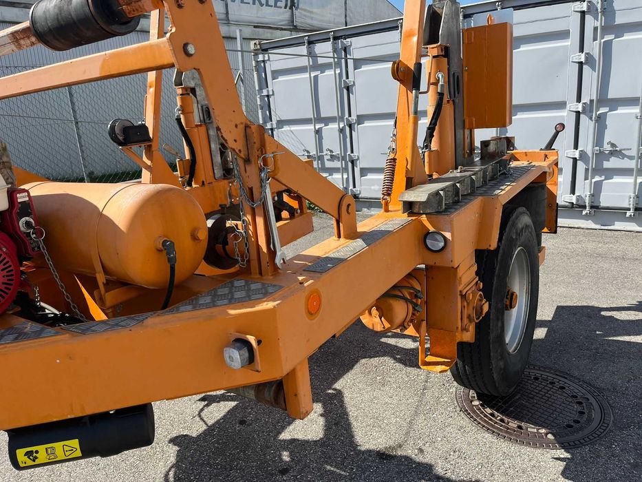 Przyczepa kablowa SANTER T6080 6t z pełnym hyd napędem, 80 km/h rej PL