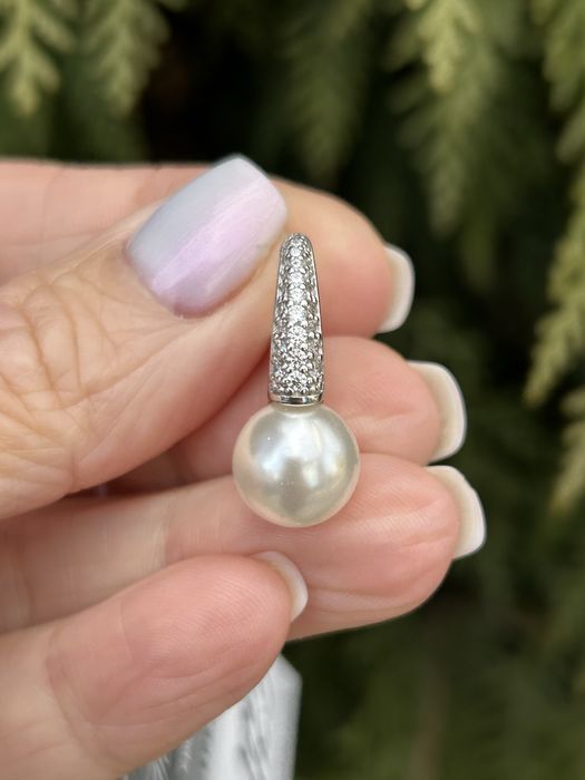 Шикарний срібний комплект з перлинами, срібло 925 проба