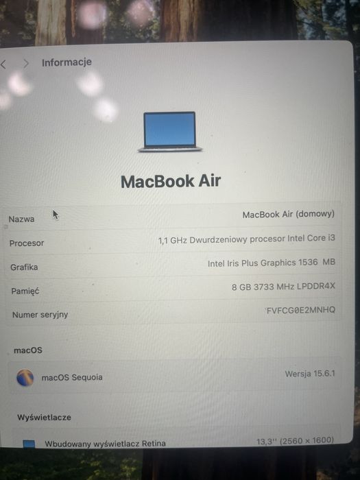 Macbook Air 13-calowy