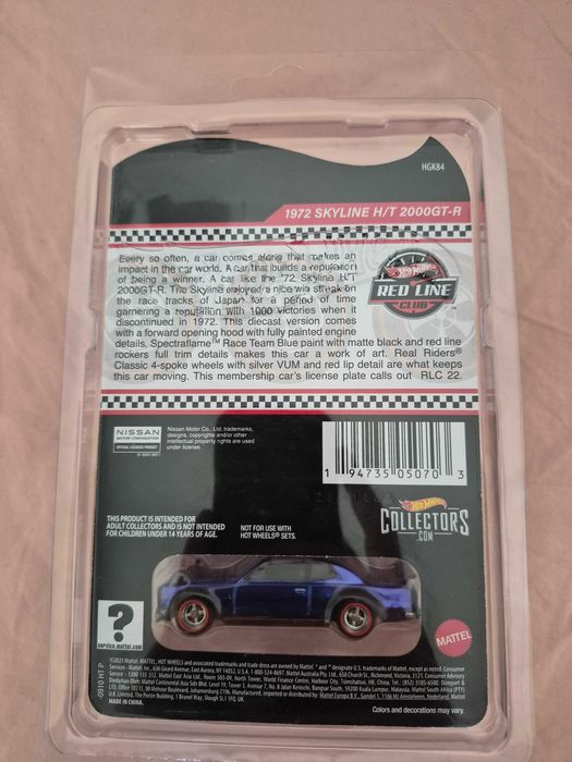 Hot Wheels RLC 1972 Nissan Skyline