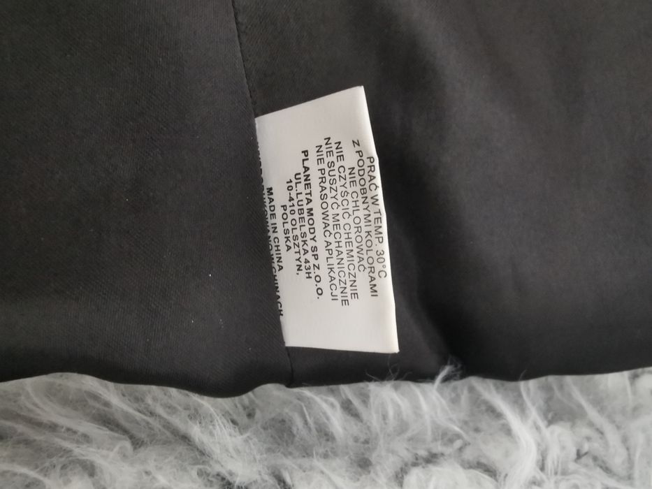 Kamizelka bezrękawnik miś baranek sherpa polar retro vintage
