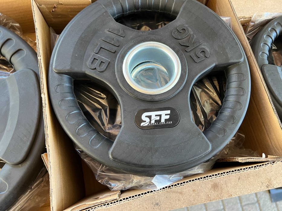 Obciążenie Olimpijskie 51mm żeliwne ogumowane typu kierownice 4x 5kg