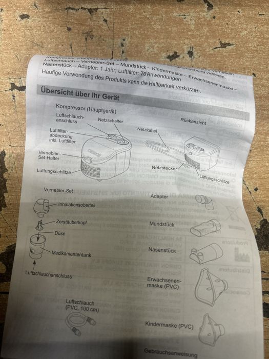 Omron X101 nebulizator ciśnieniowy