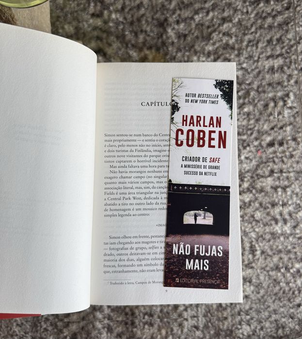 Livro Não Fujas Mais de Harlan Coben - como novo
