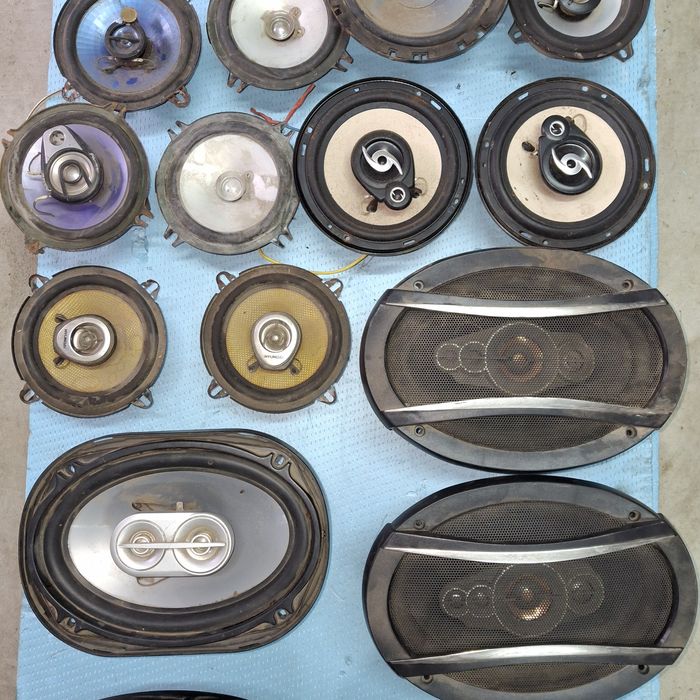 Овалы динамики колонки акустика на авто