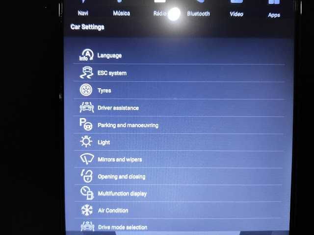Auto-rádio android 14 Golf 7 2013 9 polegadas e Modelo Tesla