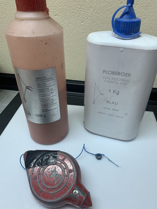 Sznurek traserski i kreda