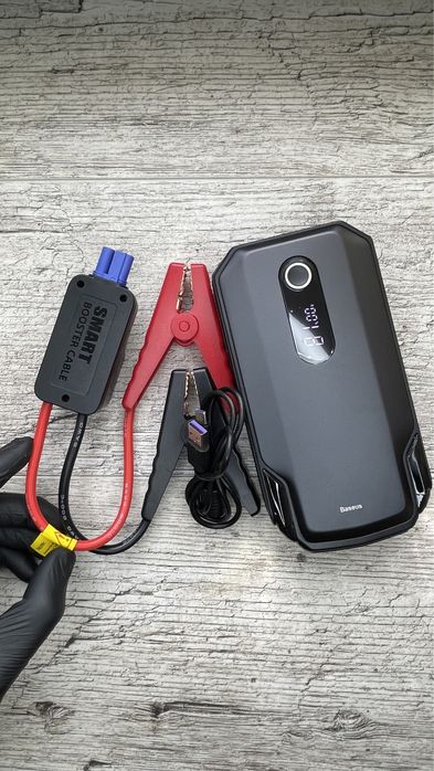 Потужний бустер, пусковое для авто Базеус 20000 mAh Baseus JumpStarter
