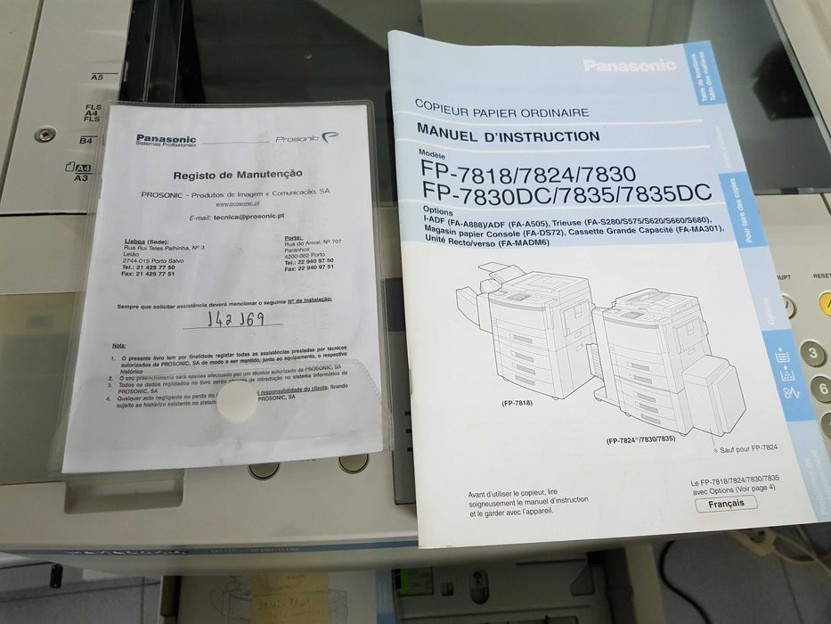 Fotocopiadora Panasonic FP-7818 formatos A4 e A3