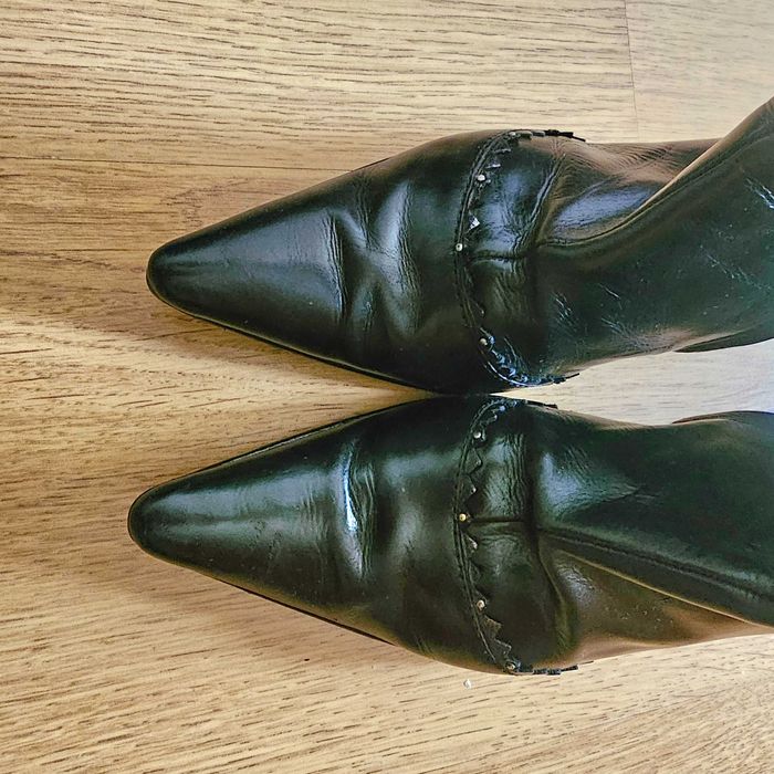 Botas em Pele de Cano Alto