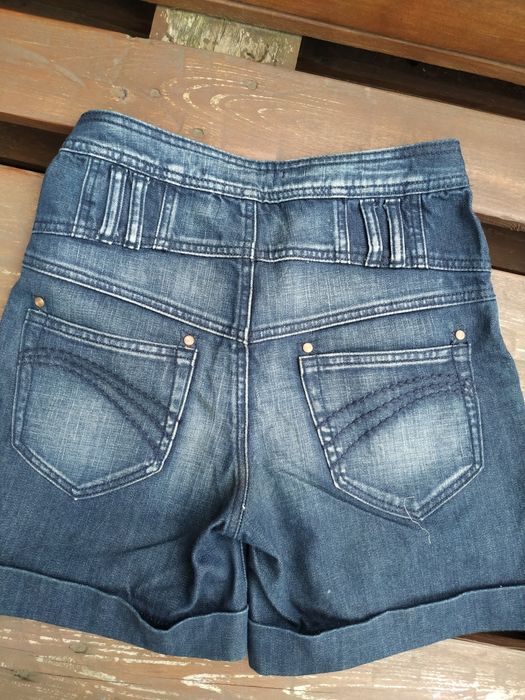 Szorty damskie jeansowe z wyższym stanem rozmiar M