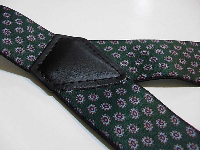 Szelki unisex zielone we wzory mocne - NOwe