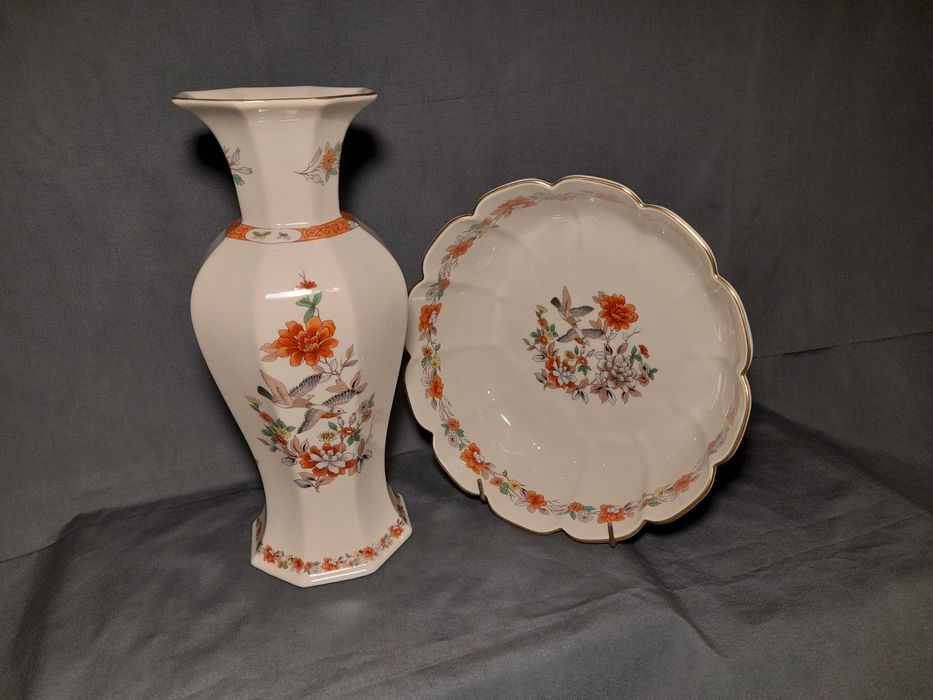 Jarra Tomé Vista Alegre Magnólia e saladeira Museu