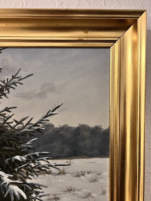 Zimowy obraz A.Thuesen z 1987