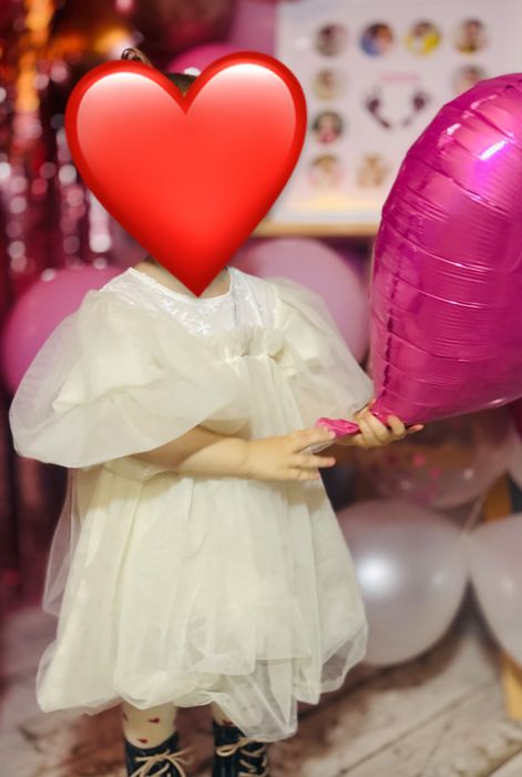 Святкова сукня Хмаринка на 1-2 роки з повʼязкою