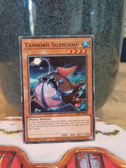 Carta Yu-Gi-Oh! - Tamboril Silencioso - 1ª Edição